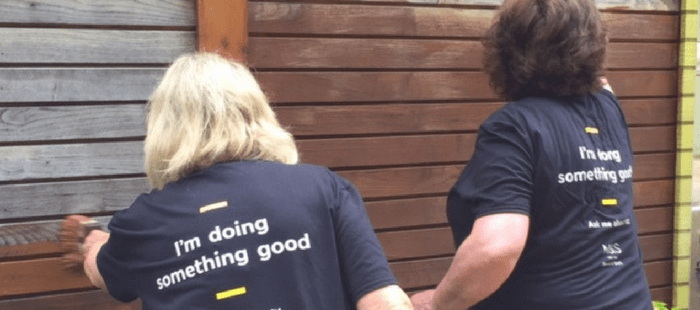 M&S volunteers help out