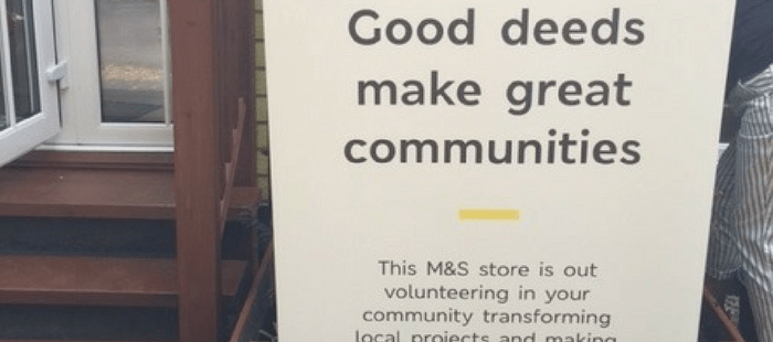 M&S volunteers help out