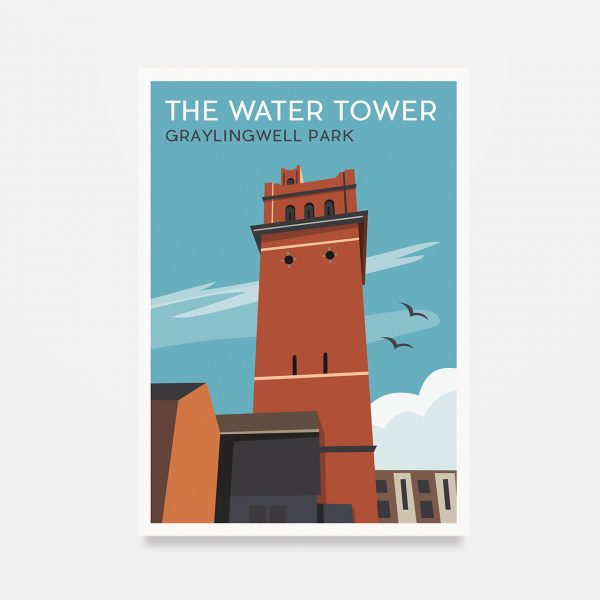 the Water Tower Graylingwell Poster