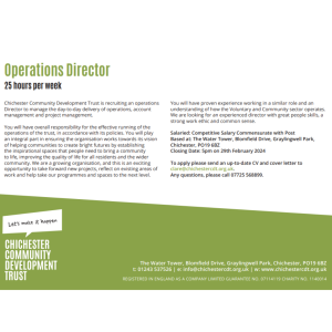 Read more about the article Job vacancy at CCDT – Operations Director