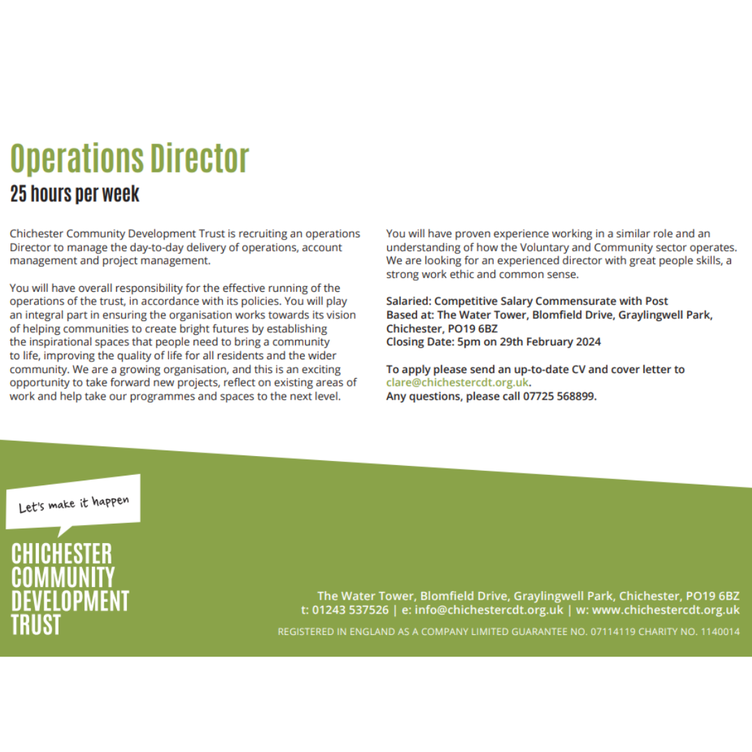 You are currently viewing Job vacancy at CCDT – Operations Director